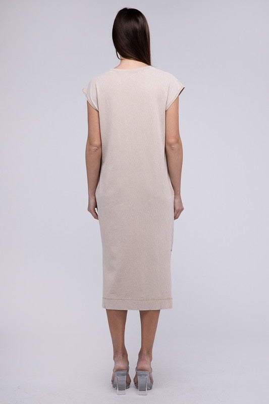 Casual Comfy Sleeveless Midi Dress - Next Pick Collection