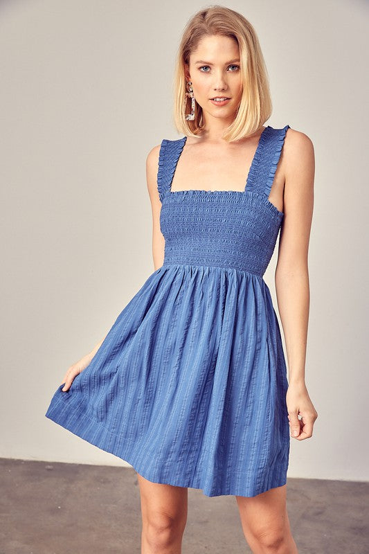 Smocked Ruffle Detail Dress - Next Pick Collection