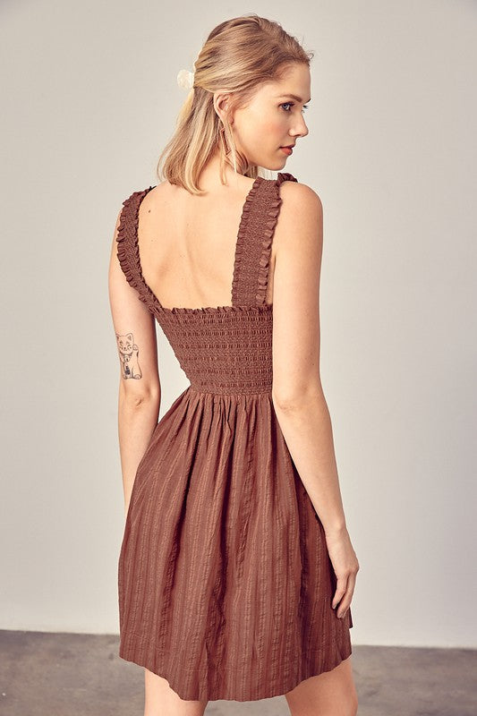 Smocked Ruffle Detail Dress - Next Pick Collection