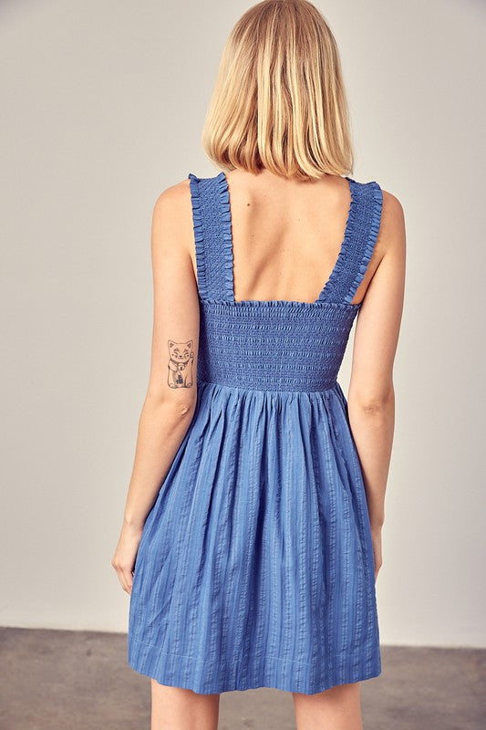 Smocked Ruffle Detail Dress - Next Pick Collection