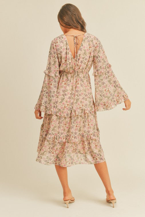 Floral Print Midi Dress - Next Pick Collection