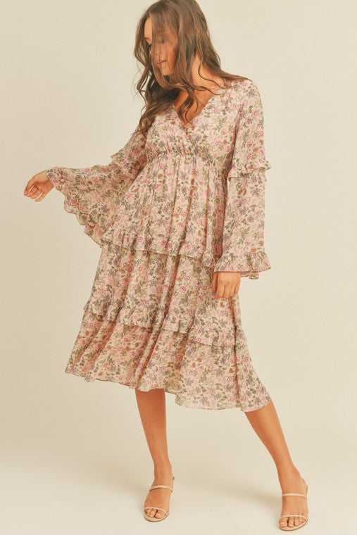 Floral Print Midi Dress - Next Pick Collection