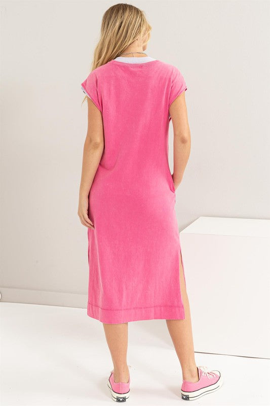 Casual Comfy Sleeveless Midi Dress - Next Pick Collection