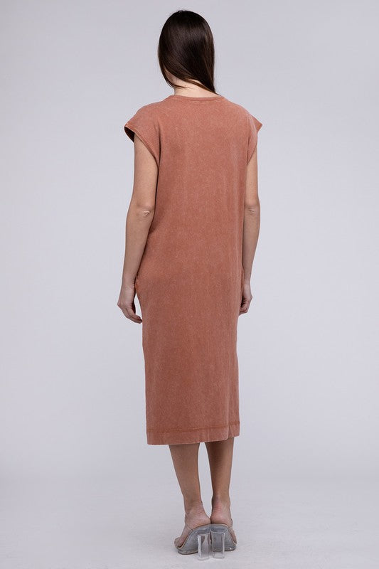 Casual Comfy Sleeveless Midi Dress - Next Pick Collection