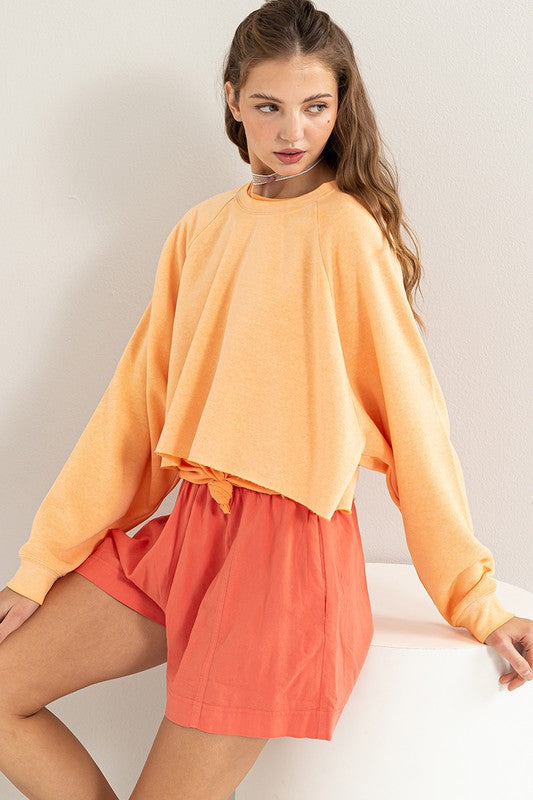 Laid Back Crop Sweatshirt - Next Pick Collection