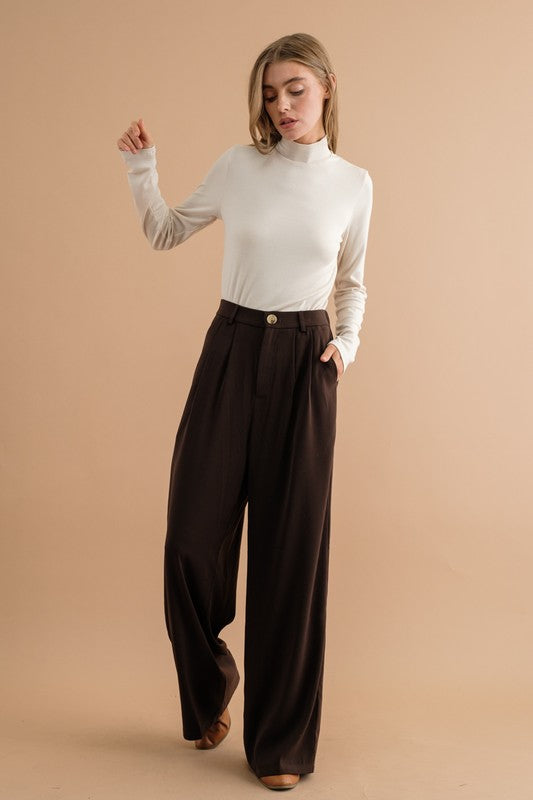 HIGHT WAIST WIDE PANTS