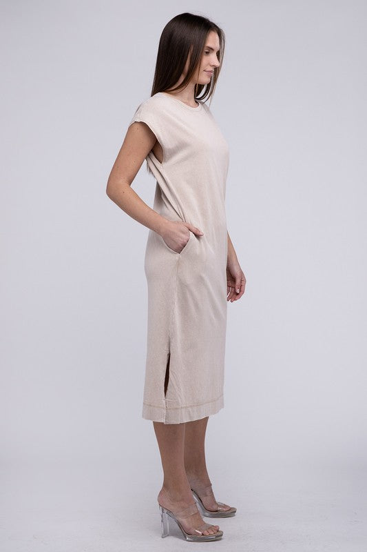 Casual Comfy Sleeveless Midi Dress - Next Pick Collection