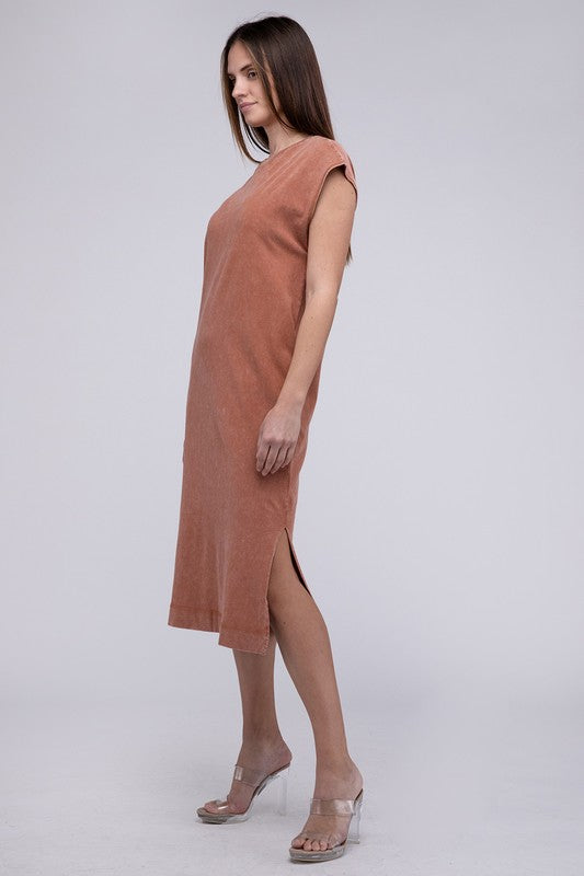 Casual Comfy Sleeveless Midi Dress - Next Pick Collection