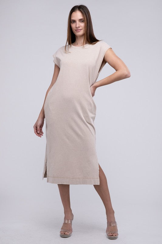 Casual Comfy Sleeveless Midi Dress - Next Pick Collection