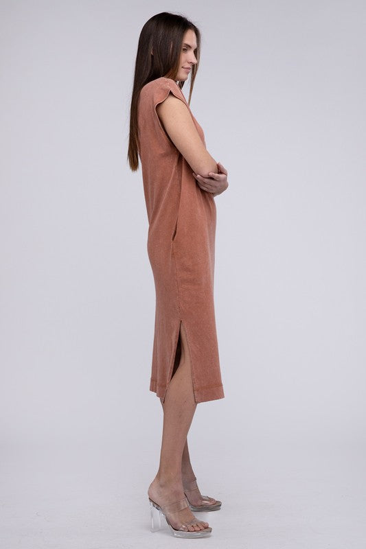 Casual Comfy Sleeveless Midi Dress - Next Pick Collection