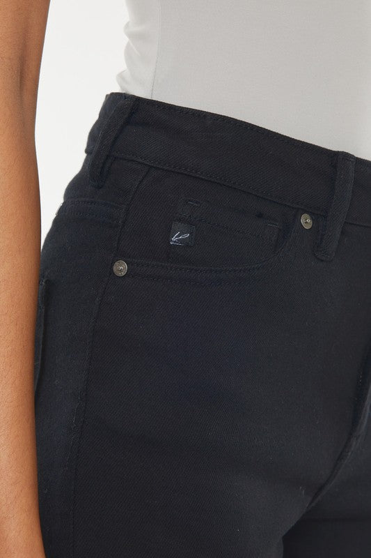 High Rise Black Denim Shorts - Next Pick Collection