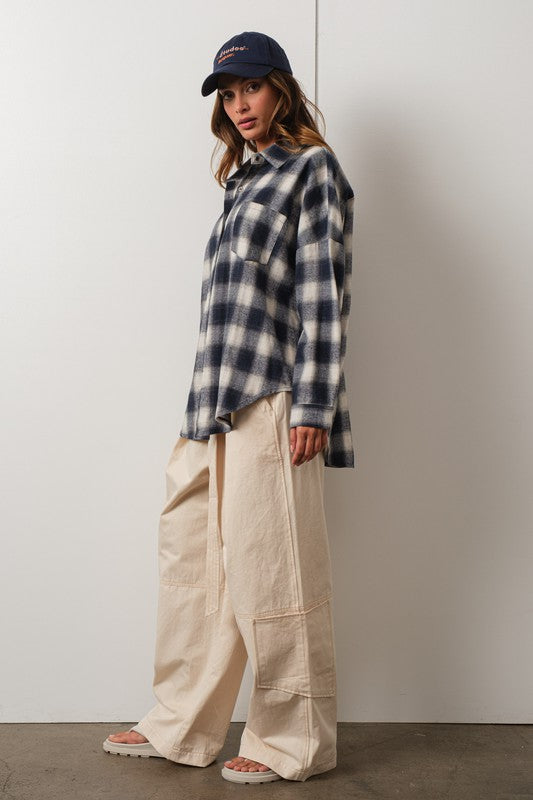 CLASSIC LOOSE PLAID SHIRTS - Next Pick Collection