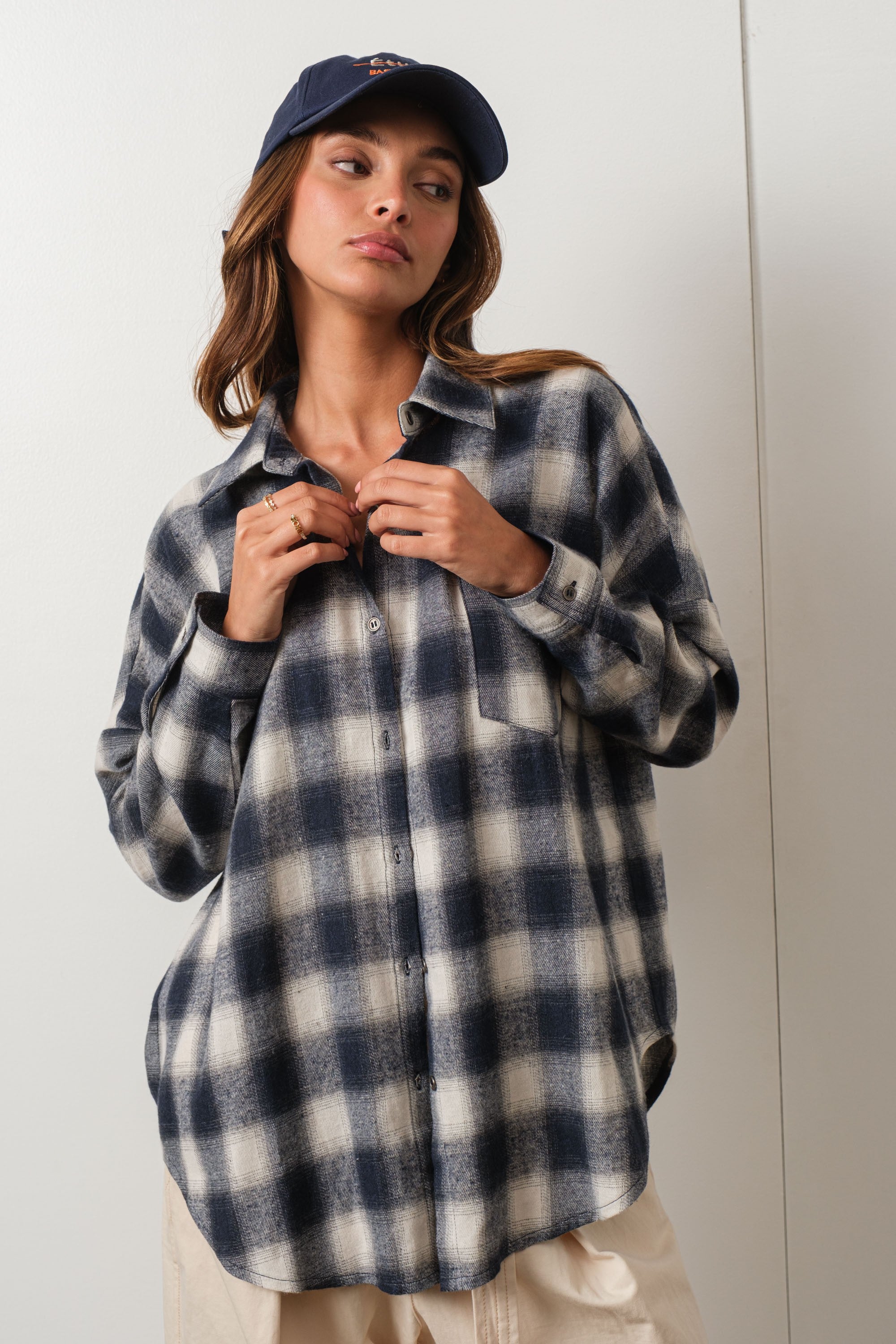 CLASSIC LOOSE PLAID SHIRTS - Next Pick Collection