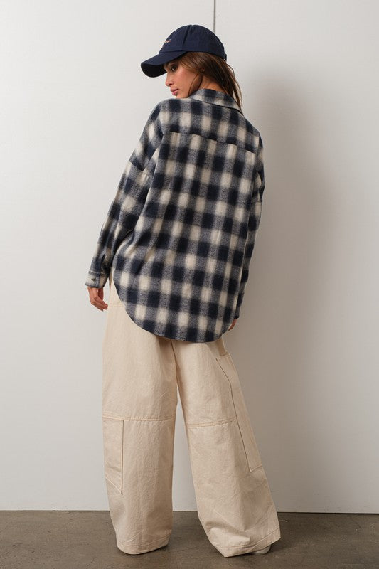 CLASSIC LOOSE PLAID SHIRTS - Next Pick Collection