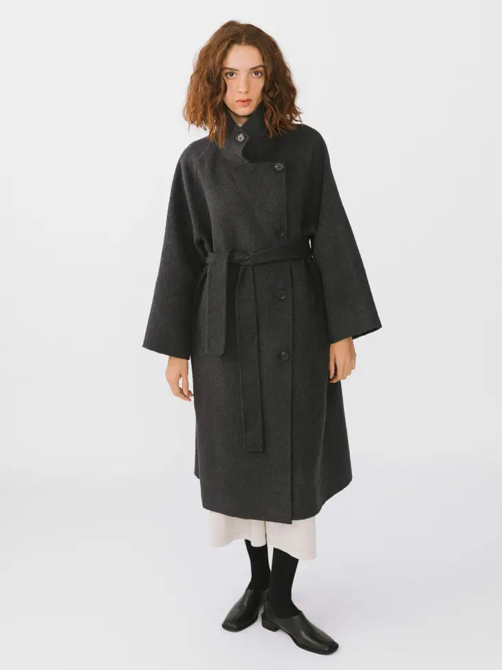 SINGLE-BREASTED CASHMERE LONG COAT - Next Pick Collection