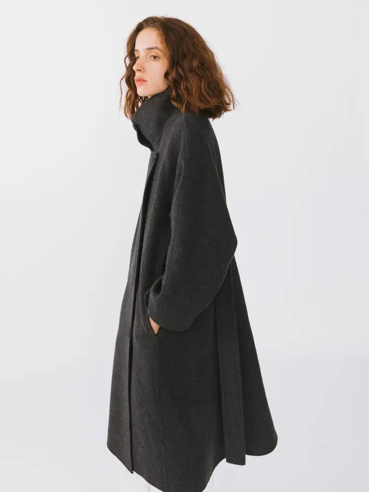 SINGLE-BREASTED CASHMERE LONG COAT - Next Pick Collection