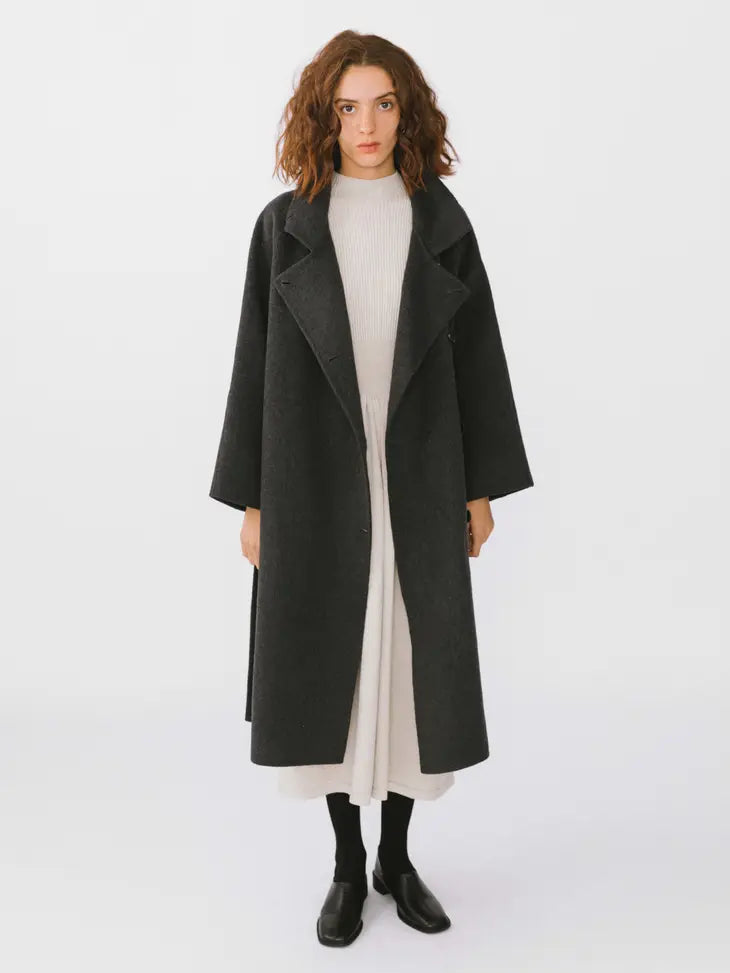 SINGLE-BREASTED CASHMERE LONG COAT - Next Pick Collection