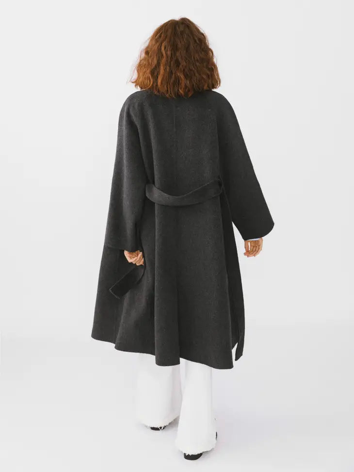 SINGLE-BREASTED CASHMERE LONG COAT - Next Pick Collection