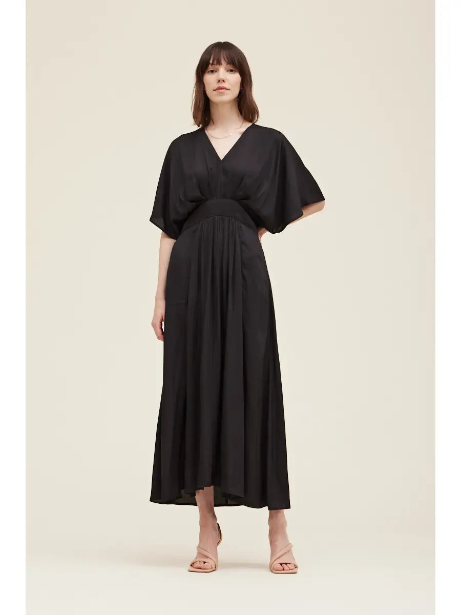 KIMONO SLEEVE MAXI DRESS - Next Pick Collection