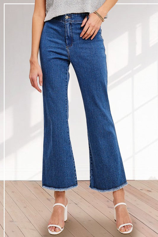 SOFT WASHED STRETCHY HIGH RISE PANTS - Next Pick Collection