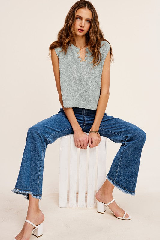 SOFT WASHED STRETCHY HIGH RISE PANTS - Next Pick Collection