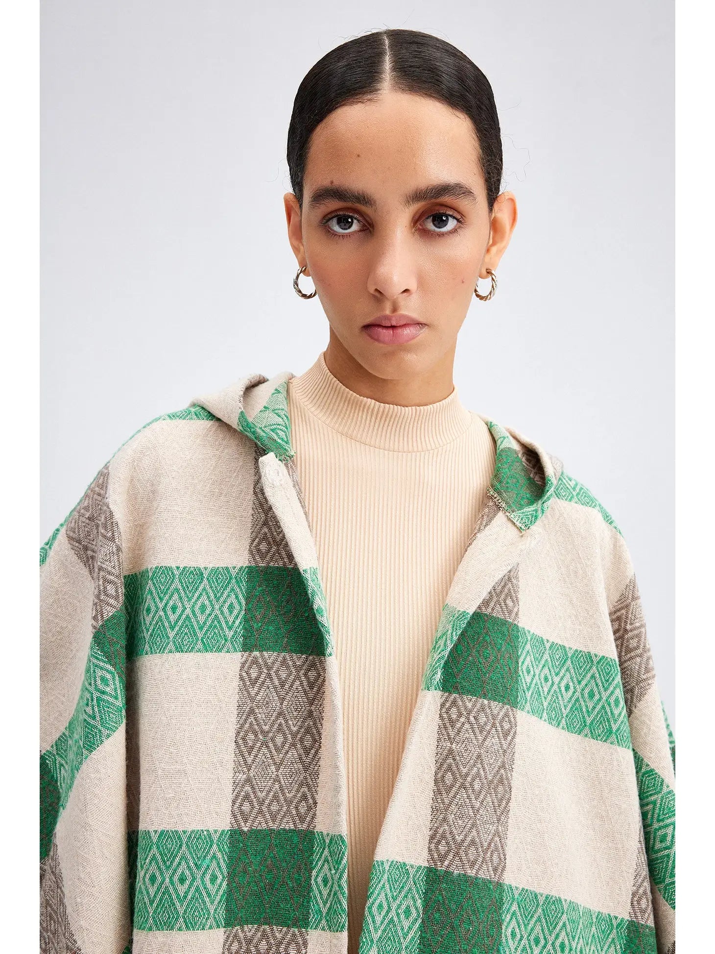 PLAID PONCHO - Next Pick Collection