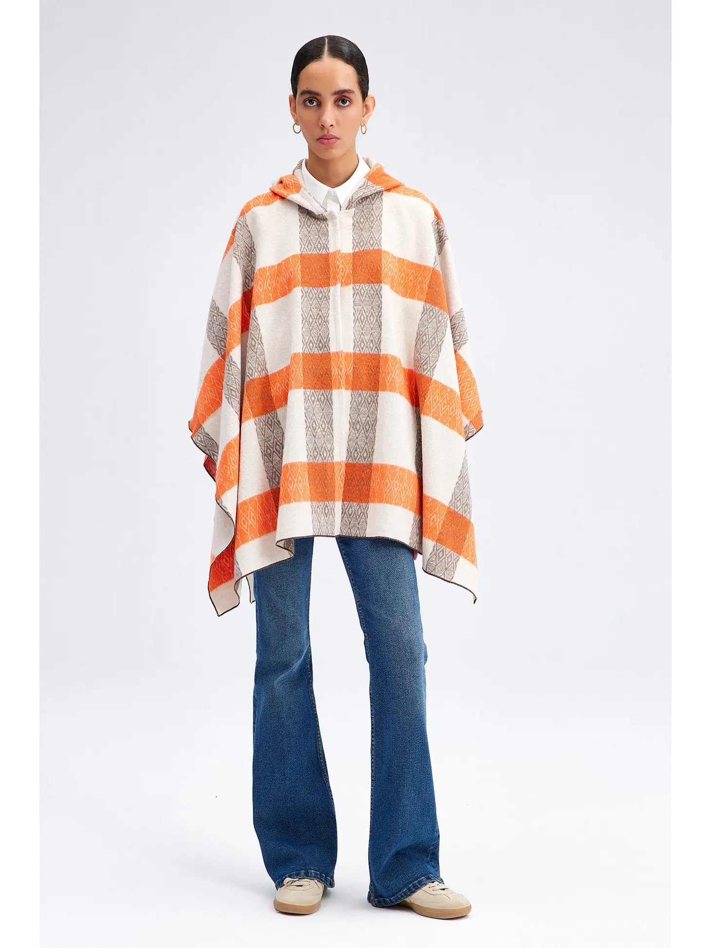 PLAID PONCHO - Next Pick Collection