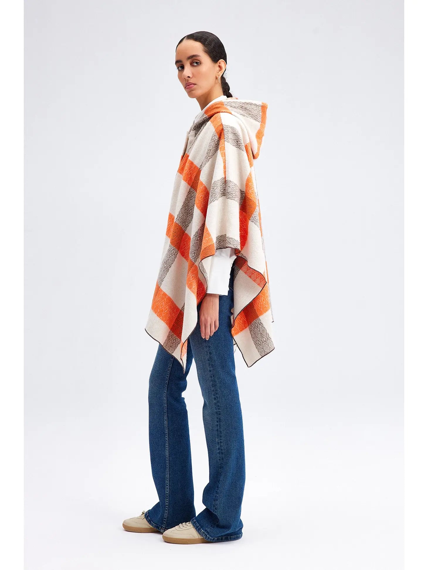 PLAID PONCHO - Next Pick Collection