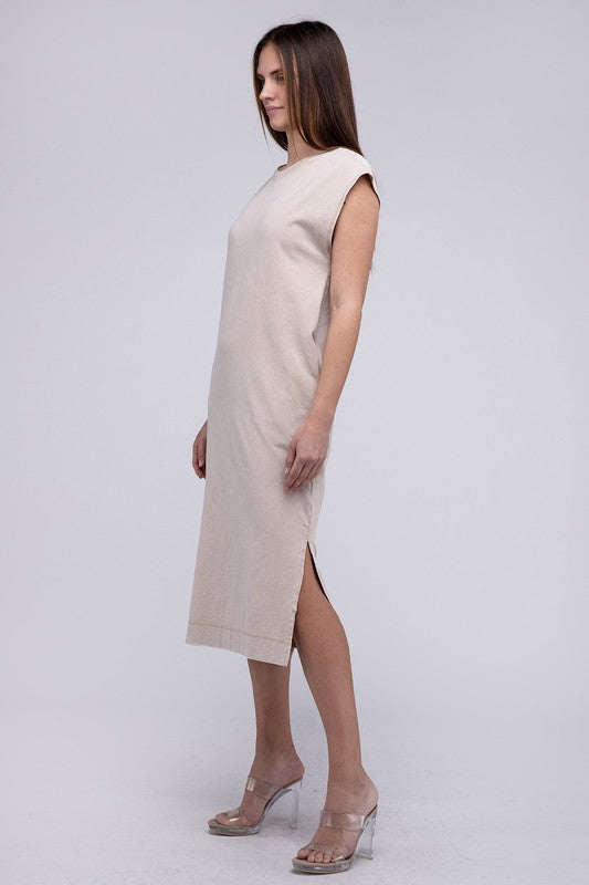 Casual Comfy Sleeveless Midi Dress - Next Pick Collection